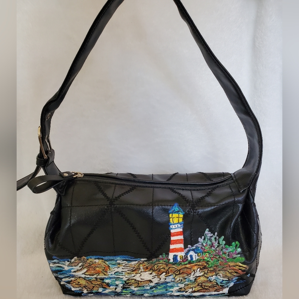 Y2K Villager by Liz Caliborne Black  Small Shoulder Bag